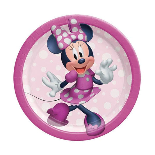 Minnie Mouse Forever 7in Round Luncheon Paper Plates