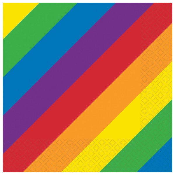 Rainbow Luncheon Napkins 16 Ct