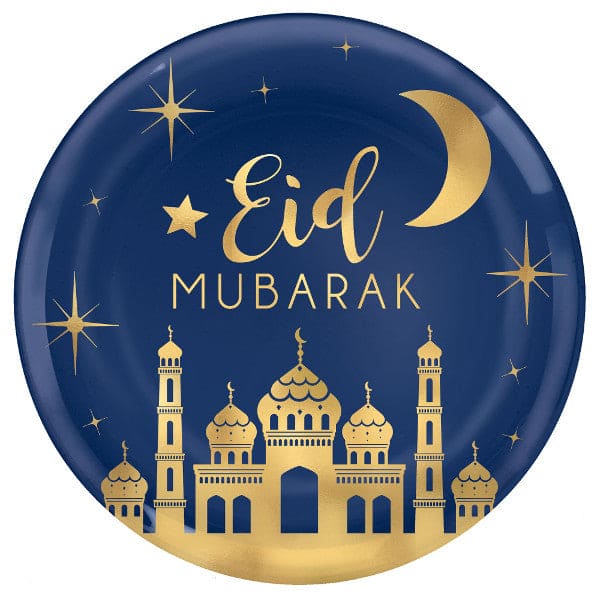 EID Hot Stamped 14in Round Plastic Platter 1ct.
