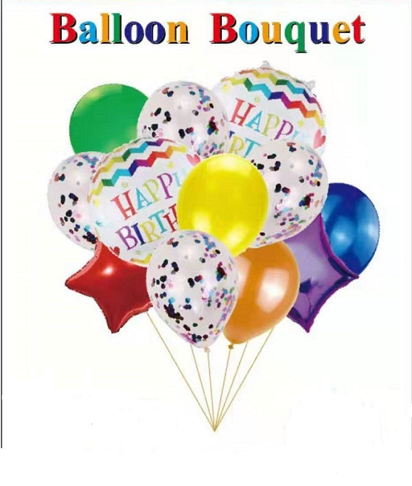 Happy Birthday Balloon Bouquet 9ct