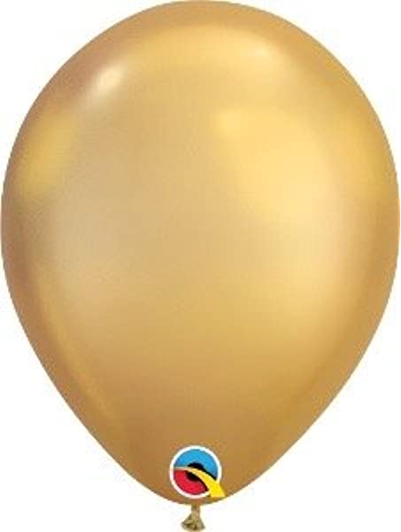 11" Chrome Latex Gold Balloons