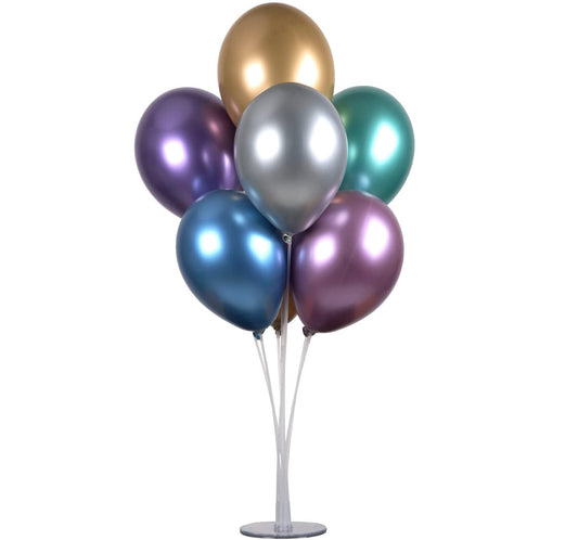 30 Inch. 7 balloon Cluster Stand ( balloons not included )