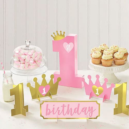 Table Centerpiece Decorating Kit- 1st Birthday Girl