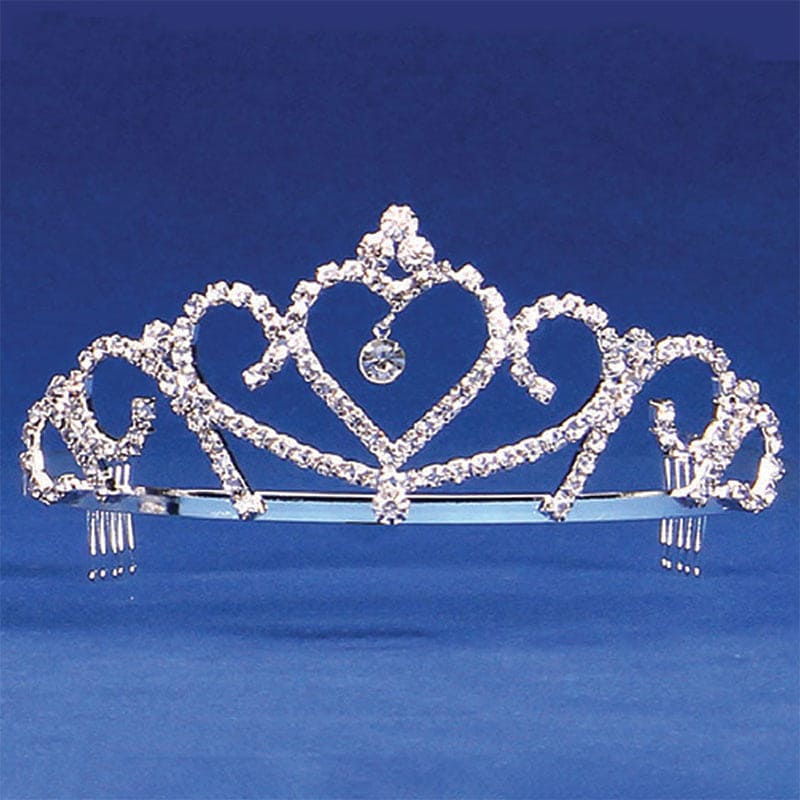 Heart Tiara w/Hanging Jewel
