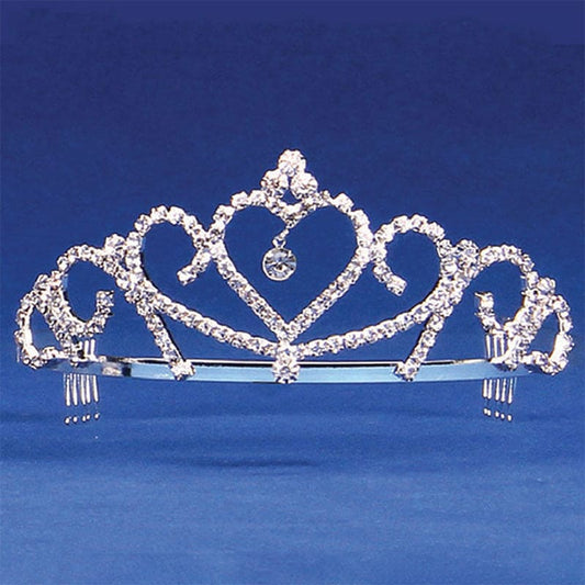 Heart Tiara w/Hanging Jewel