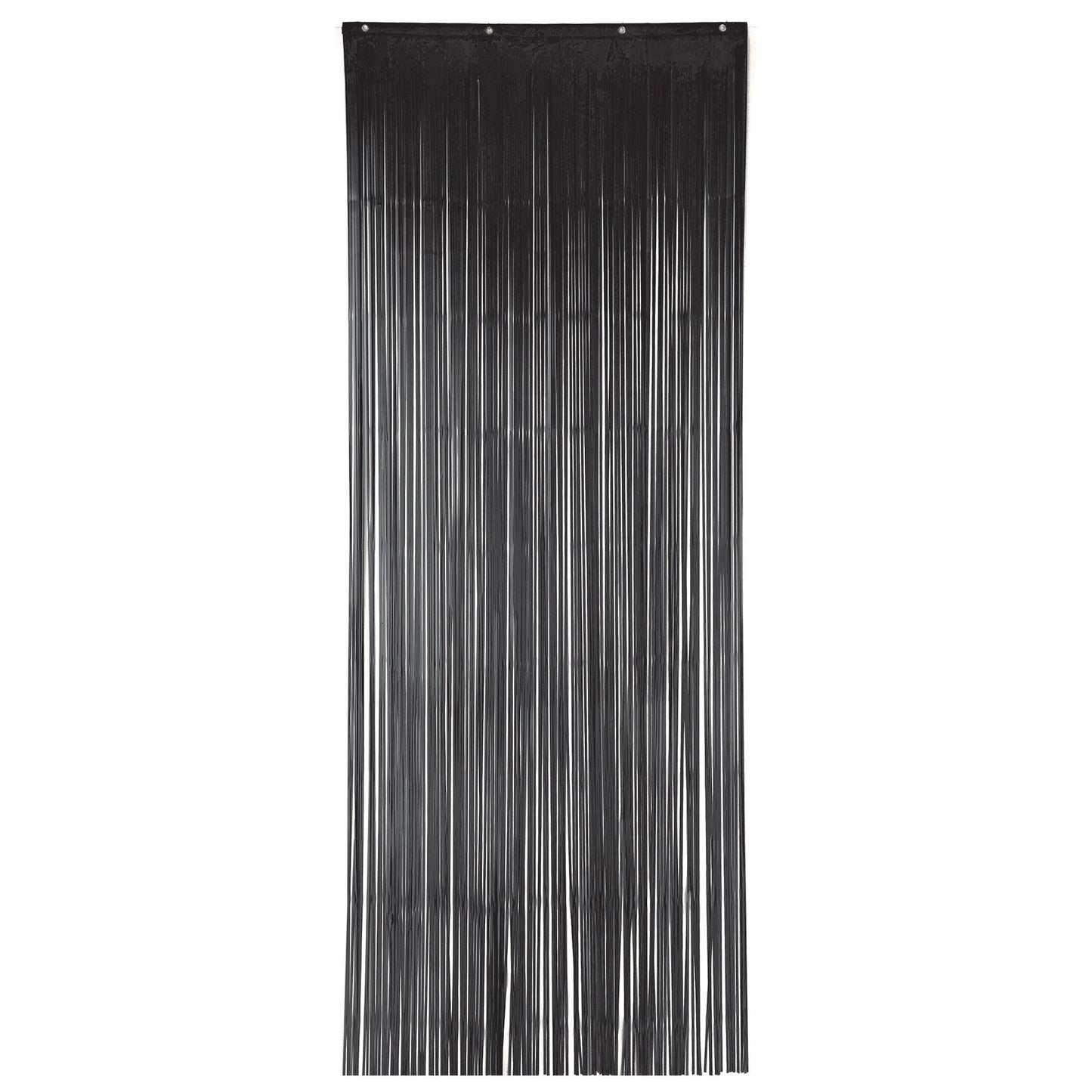 Metallic Curtain Black 3ft x 8ft