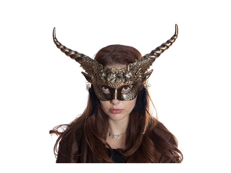 Horned Venetian Demon Mask
