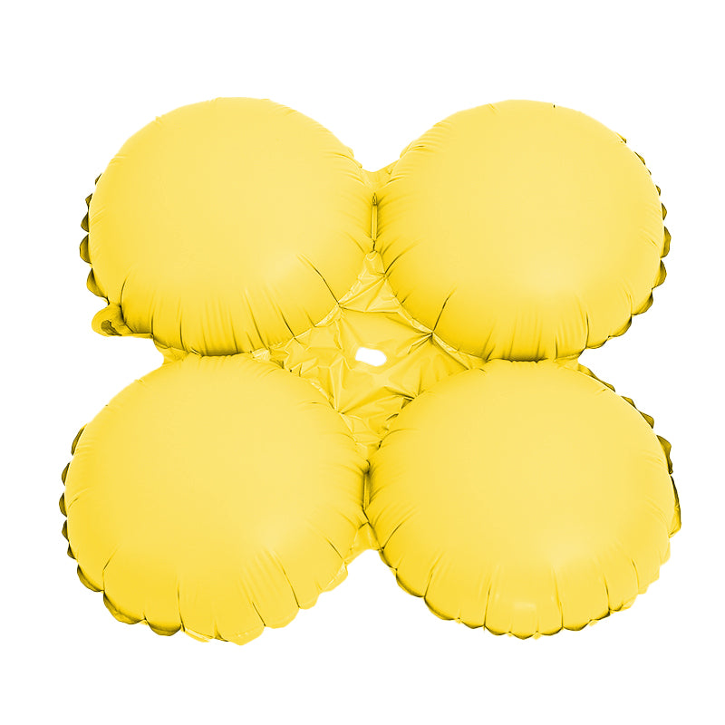 17in Quad Macaron Yellow Balloon