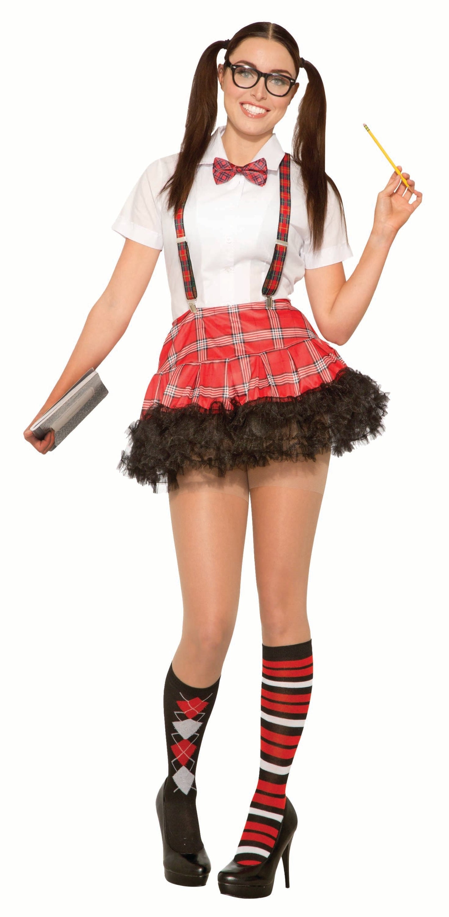 Women's Multi-colored Sexy Nerd Fifties Tutu