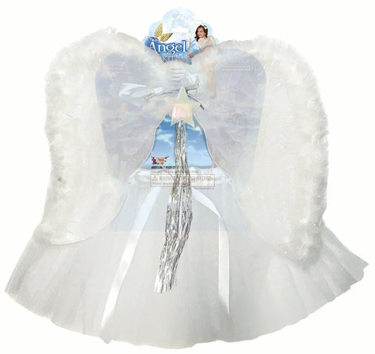 Child Angel Costume Sparkle Complete Kit