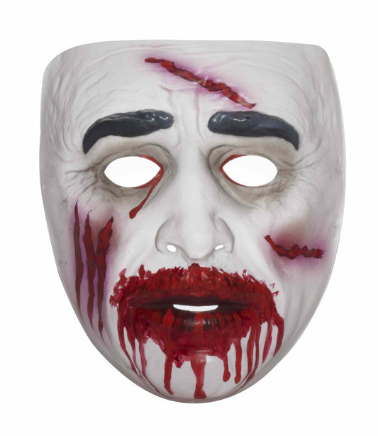 Transparent Zombie Bloody Face Mask