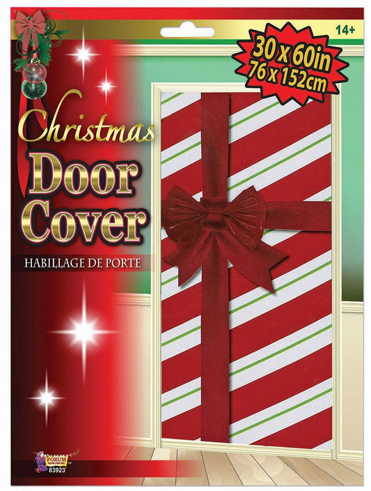 Christmas Gift Box with Bow Foil Door Cover 30" x 60"