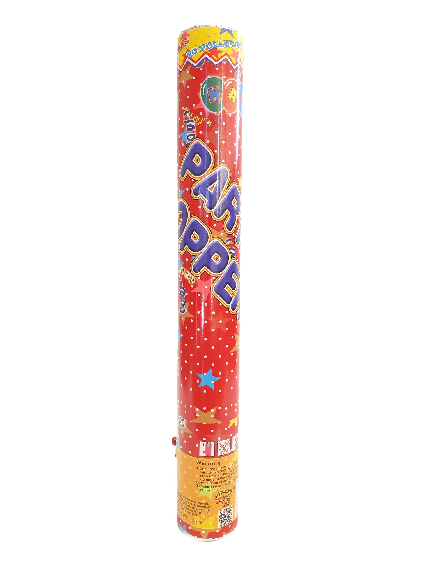 Push Button Confetti Cannon Party Poppers 15in