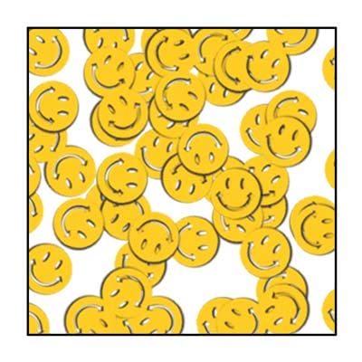 Yellow Smiley Face Foil Confetti Mix