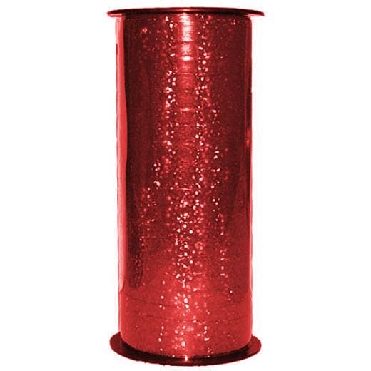 Red Holographic Curling Ribbon 100yd