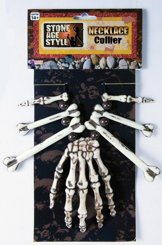 Voodoo Witch Doctor Hand-Bone Necklace