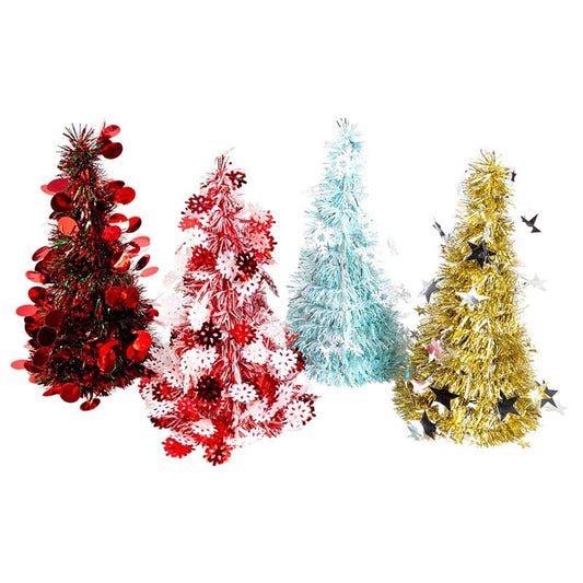 Christmas Tree Tinsel 10in Decoration 1ct