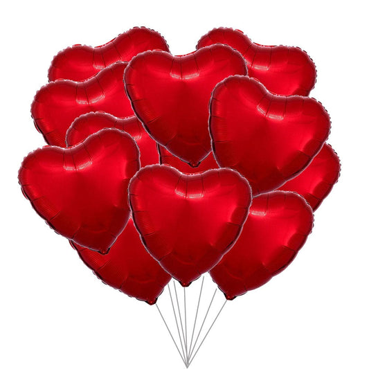 Valentine's Day Heart Balloon Bouquet 12ct