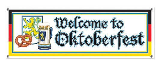 Oktoberfest Welcome Sign Banner