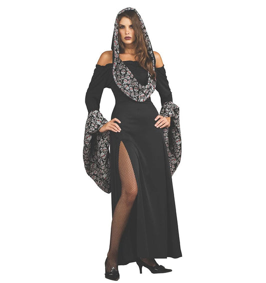 Gothic Skull Adult Black Costume