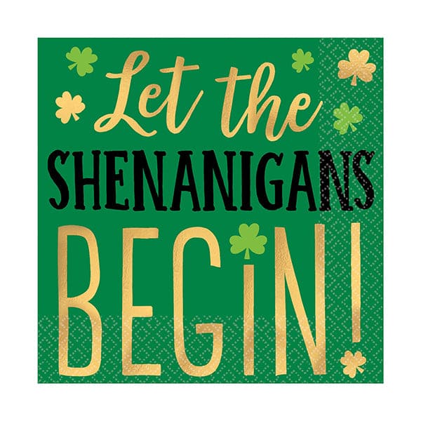 St. Patrick's Day Beverage Napkins 16ct