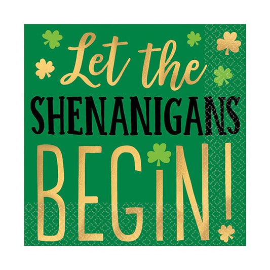 St. Patrick's Day Beverage Napkins 16ct