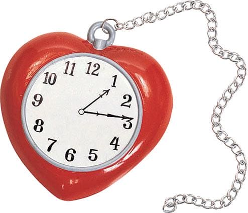Tin Man Heart Clock