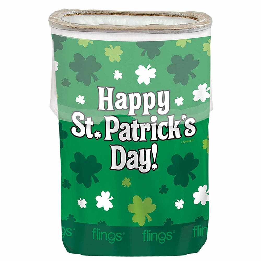 St. Patrick's Day Flings Bin Pop Up Trash Bin 13 Gallon