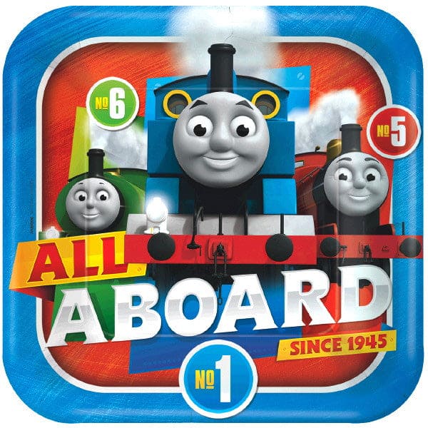 Thomas All Aboard 9in Square Dinner Plates