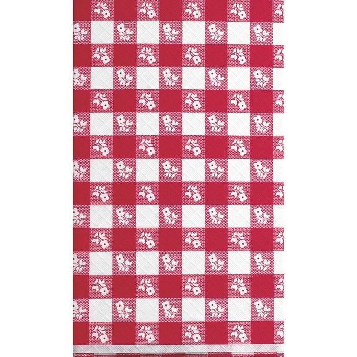 Red Gingham 54 x 108in Paper Table Cover