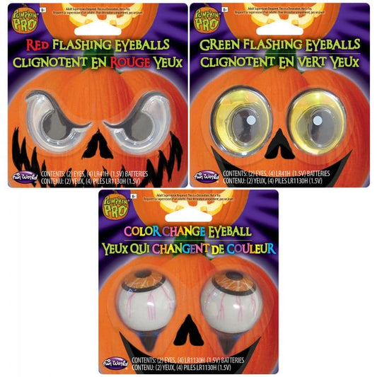 Lite-up Pumpkin Eyeballs 1ct