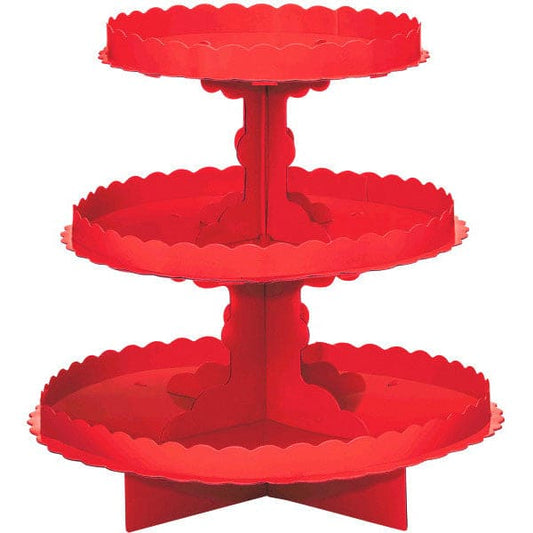 Cup Cake Treat Stand Red
