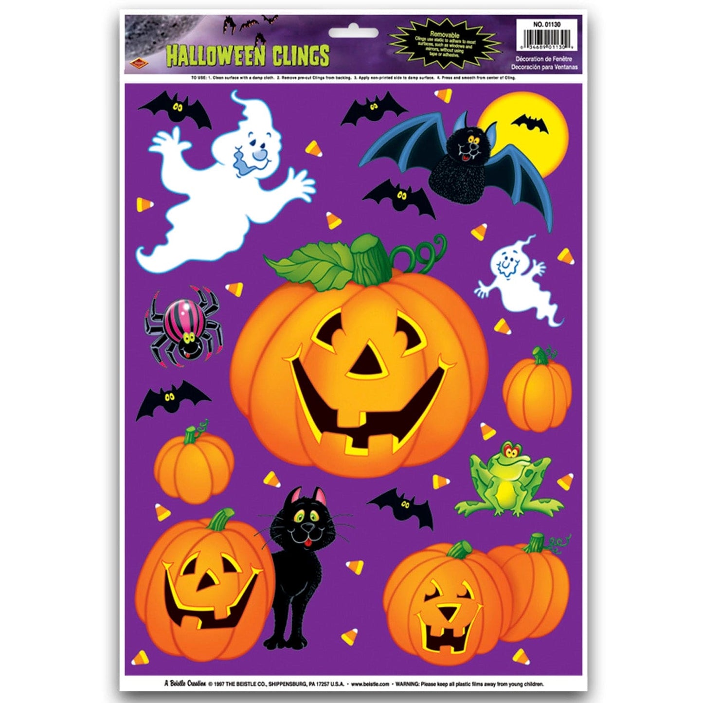 Pumpkin Patch Clings 12" x 17" sheet