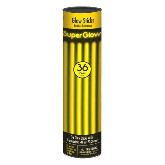 Glow Stick 8in Tube - Yellow 36ct