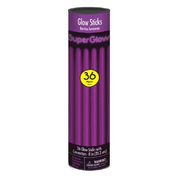 Glow Sticks 8in Tube - Purple 36ct