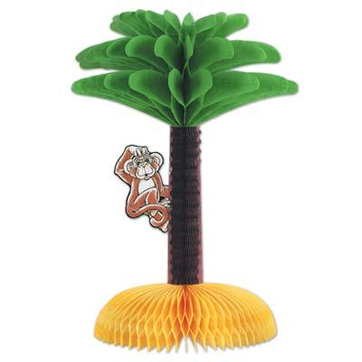 Tropical Palm Tree Honeycomb Centerpiece