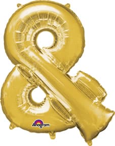 Letter & Gold 33in Metallic Balloon