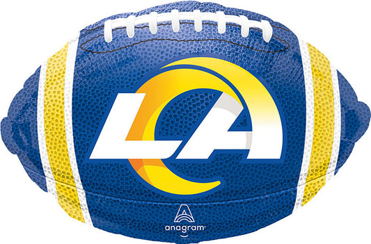 LA Rams Football 18in Metallic Balloon