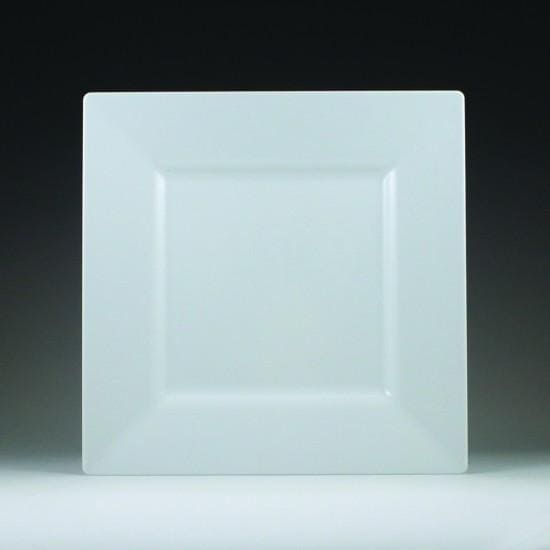 Simply Squared White Dinner Plates 9.5in.