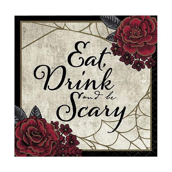 Creepy Character Beverage Napkins 16 Ct