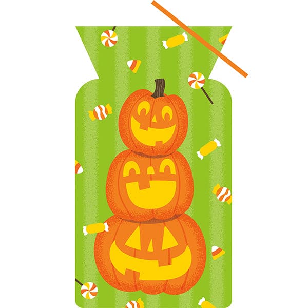 Pumpkin Stack Cello Bags 12 Ct