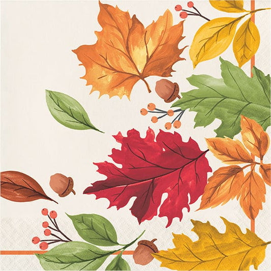 Fall Leaves Luncheon Napkins 16 Ct