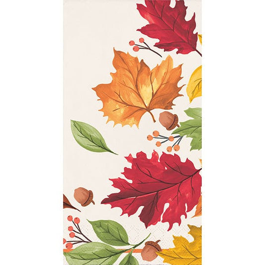 Fall Leaves Paper Guest Napkins 16 Ct