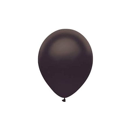 Metallic Black 12in Latex Balloons 10ct