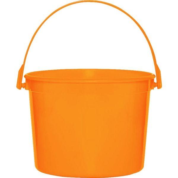 Orange Plastic Favor Bucket