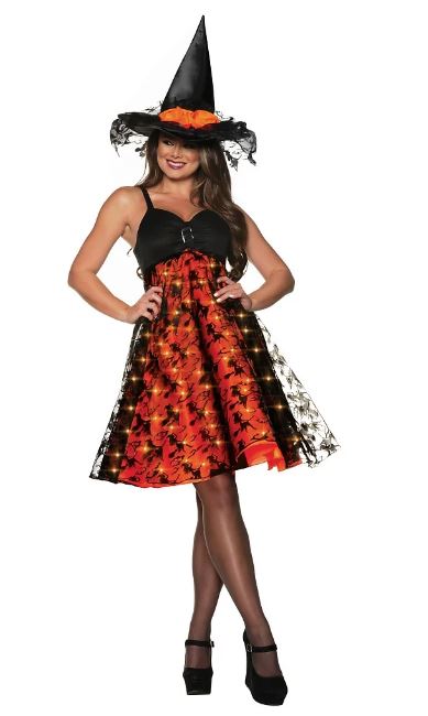 Bobity Witch Light Up  Adult Costume