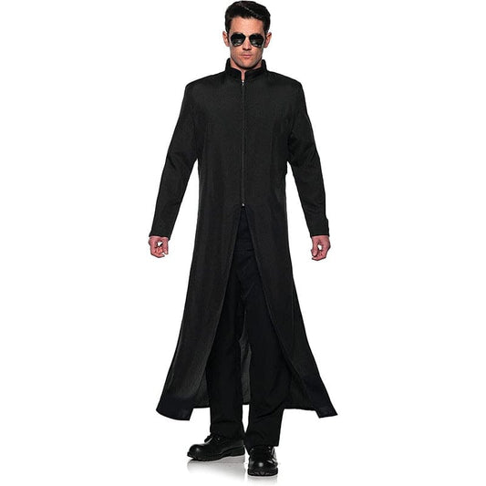 Off The Grid Black Coat Adult Costume
