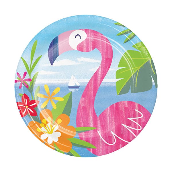 Lush Luau 7in Round Luncheon Paper Plates