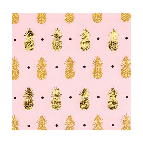 Pineapple Wedding Beverage Napkins