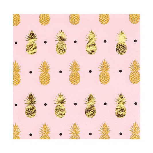 Pineapple Wedding Beverage Napkins